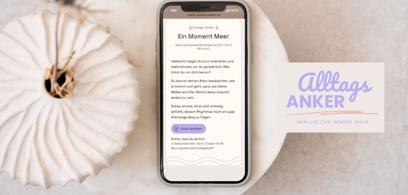 Alltags-Anker auf dem Handy:
